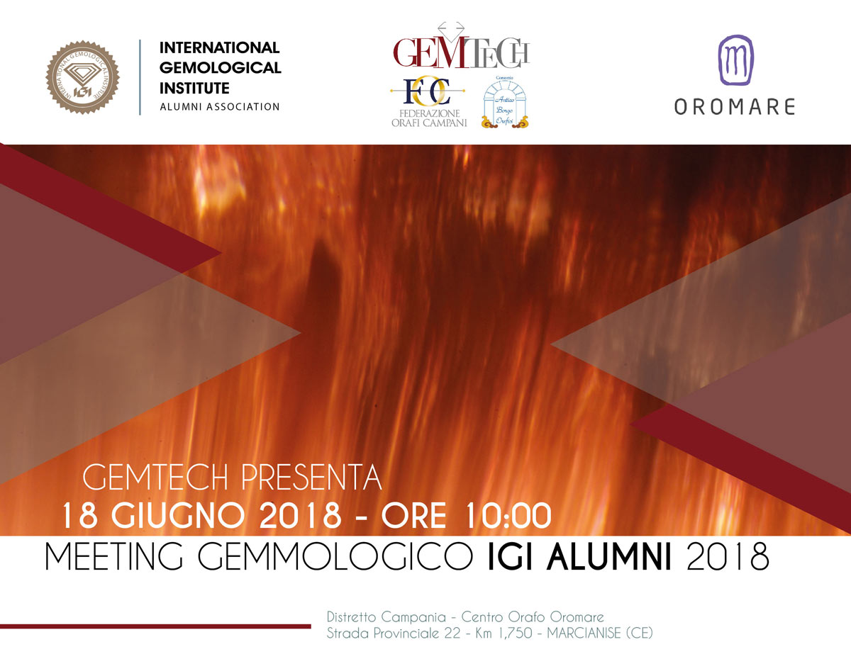 Nel 2018 si è tenuto in campania il Meeting Gemmologico IGI Alumni