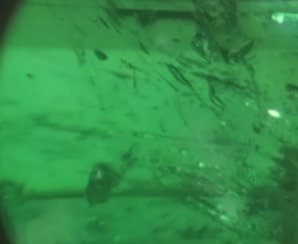 Smeraldo analizzato al microscopio